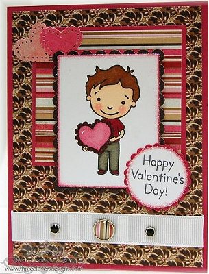 Cute Valentine Ideas on Kerry Made This Cute Valentine Card Ideas Using Pink Cat