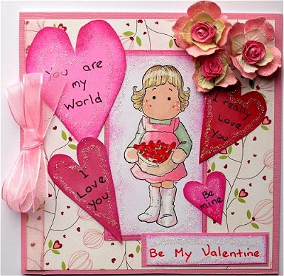 Valentine Ideas on Fiona Made This Valentines Card Idea Using Magnolia   S    Tilda With